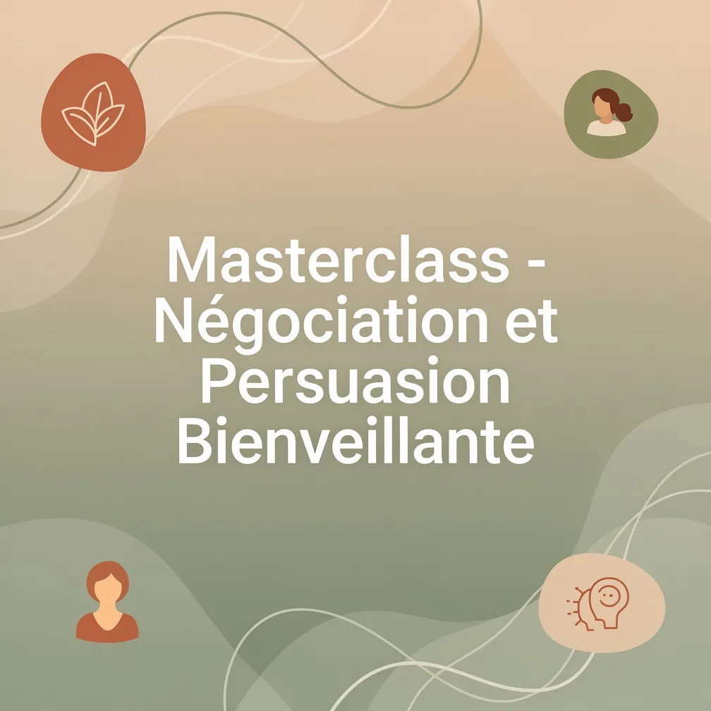 Masterclass - Négociation et Persuasion Bienveillante