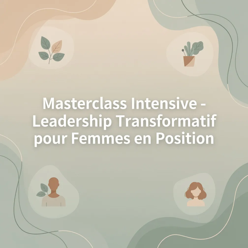Masterclass Intensive - Leadership Transformatif pour Femmes en Position